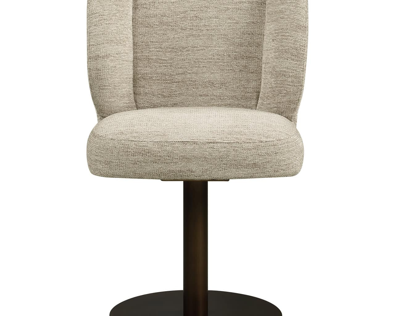 Richmond Interiors Fiona Natural Softweave Swivel Dining Chair