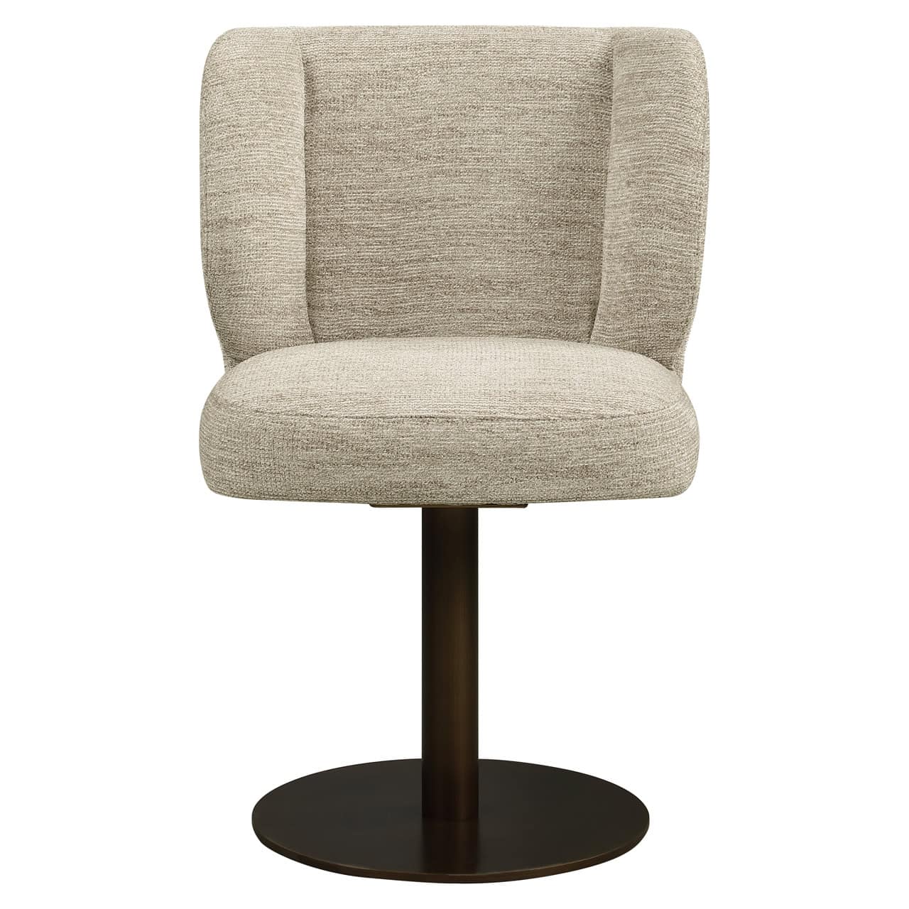 Richmond Interiors Fiona Natural Softweave Swivel Dining Chair