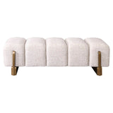 Richmond Interiors Caleo Cream Tweed Bench