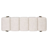 Richmond Interiors Caleo Cream Tweed Bench