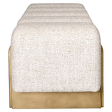 Richmond Interiors Caleo Cream Tweed Bench