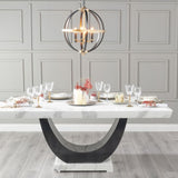 Omni White Marble Dining Table - 180cm
