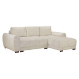Zara Cream Universal Corner Sofabed with Storage