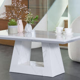 Romeo White Marble Coffee Table