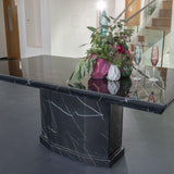 Nordic Black Marble Dining Table - 160cm