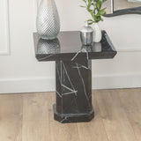 Nordic Black Marble Side Table