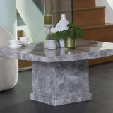 Anzara Square Grey Marble Coffee Table
