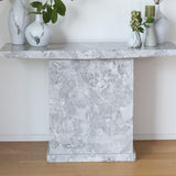 Anzara Grey Marble Console Table