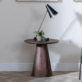 Welby Walnut Round End Table