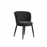 Nova Black Velvet Set of 2 Dining Chairs
