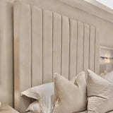 The Savannah Panel Upholstered Plush Velvet Bed Frame