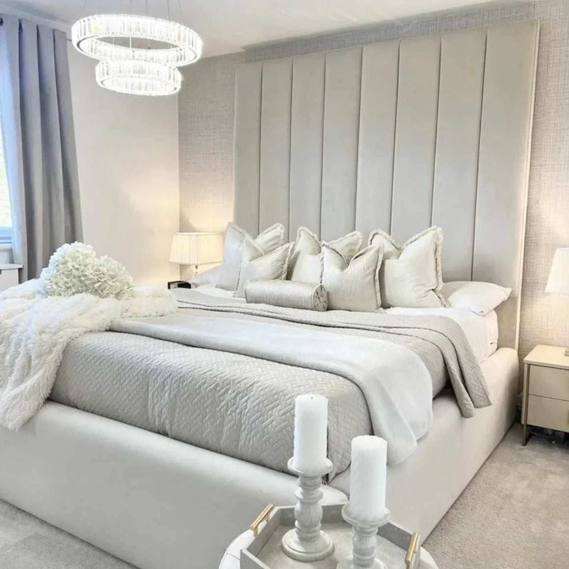 The Melodia Luxury Panel Velvet Bed