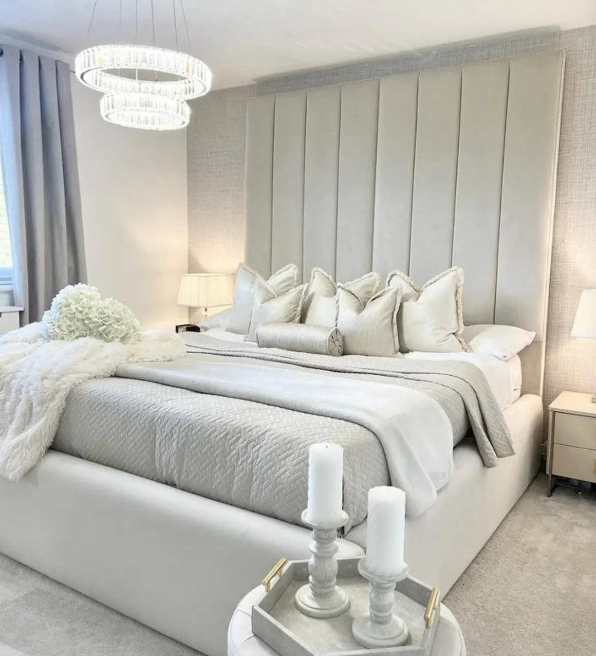 The Melodia Luxury Panel Velvet Bed