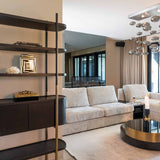 Richmond Interiors Slice Black & Gold Coffee Table