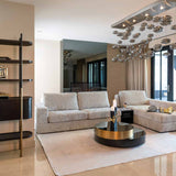 Richmond Interiors Slice Black & Gold Coffee Table