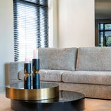Richmond Interiors Slice Black & Gold Coffee Table
