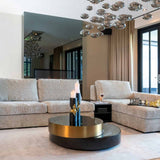 Richmond Interiors Slice Black & Gold Coffee Table