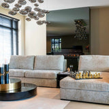 Richmond Interiors Slice Black & Gold Coffee Table