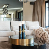 Richmond Interiors Slice Black & Gold Coffee Table
