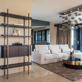 Richmond Interiors Slice Black & Gold Coffee Table