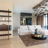 Richmond Interiors Slice Black & Gold Coffee Table