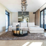 Richmond Interiors Slice Black & Gold Coffee Table