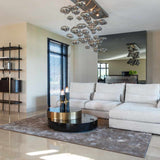 Richmond Interiors Slice Black & Gold Coffee Table