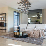 Richmond Interiors Slice Black & Gold Coffee Table