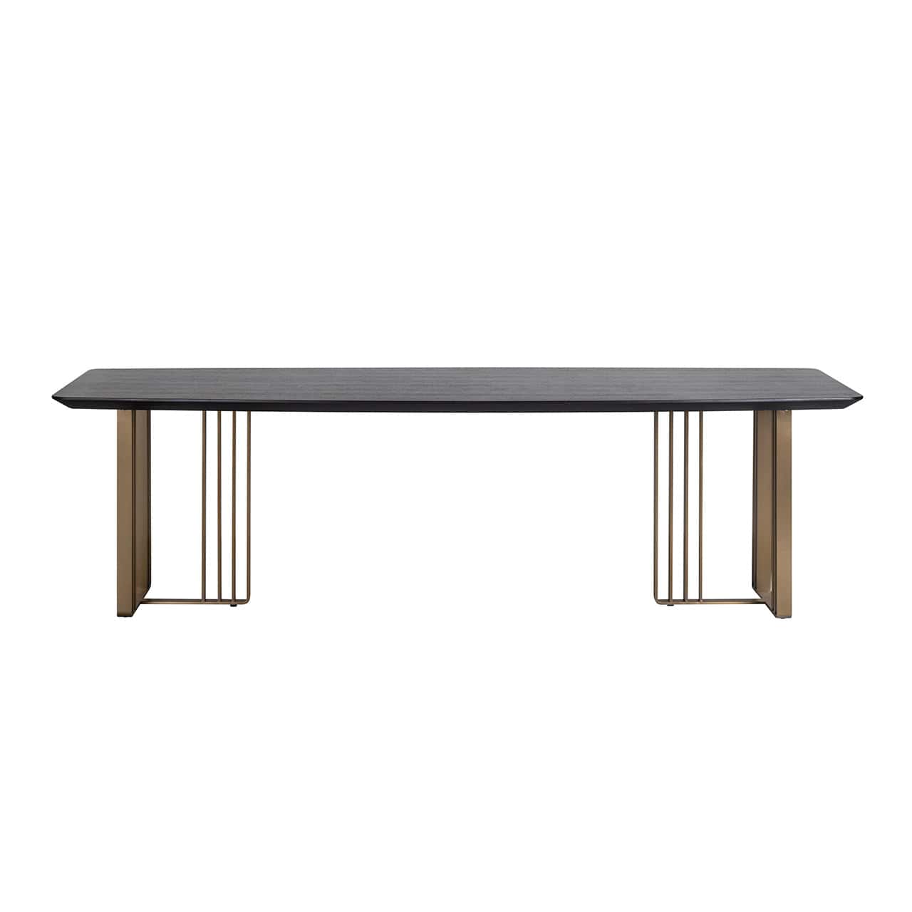 Richmond Interiors Maverick Black Oak Wood Rectangle Dining Table 260 cm