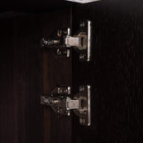 Richmond Interiors Dax Black Oak Wood & Gold Sideboard