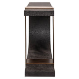 Richmond Interiors Bazel Console Table in Black/Gold