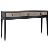 Richmond Bloomingville Faux Shagreen 3 Drawer Console Table-Belmont Interiors