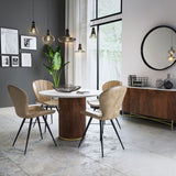 Jasmine Round Dining Table - Marble Top