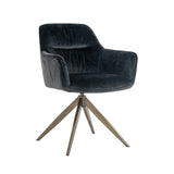 Richmond Interiors Aline Swivel Chair in Khaki Velvet