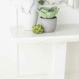 Romeo White Marble Console Table