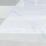Olympus Square White Marble Coffee Table