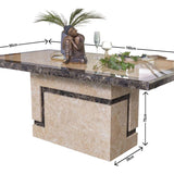 Veneto Cream Marble Dining Table - 160cm