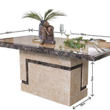 Veneto Cream Marble Dining Table - 160cm
