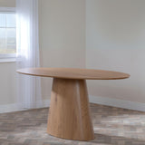 Welby Oak 6 Seater Oval Dining Table 180cm