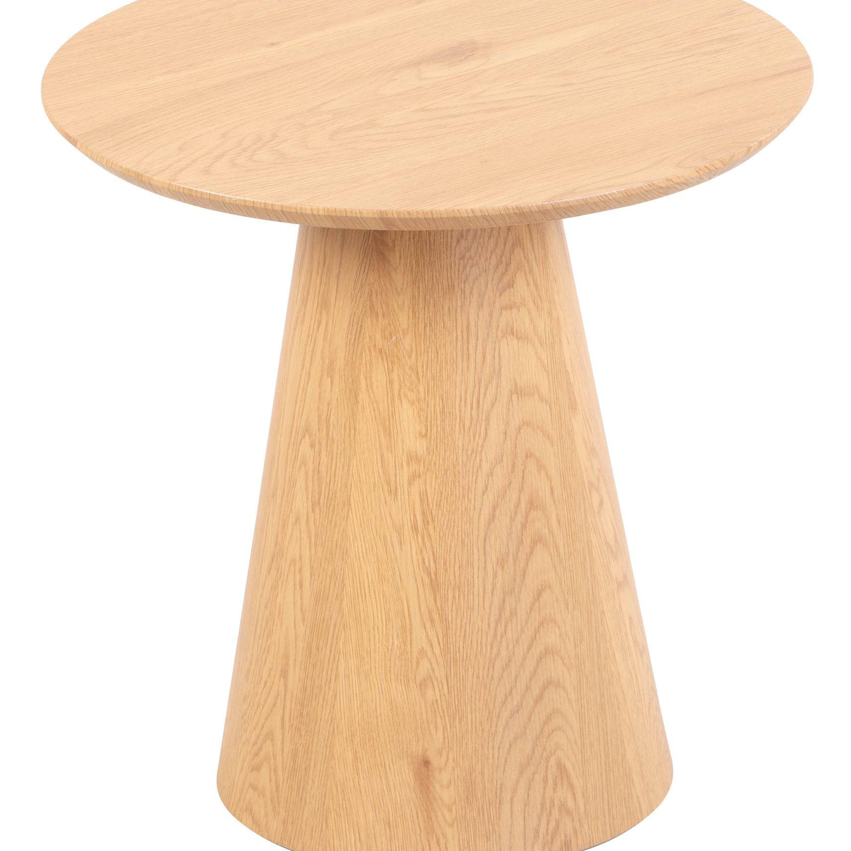 Welby Oak Round End Table