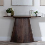 Welby Walnut Oval Console Table