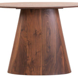 Welby Walnut Oval Console Table
