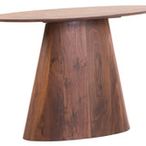 Welby Walnut Oval Console Table