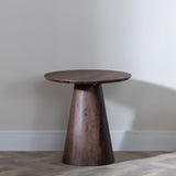 Welby Walnut Round End Table