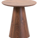 Welby Walnut Round End Table