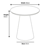 Welby Walnut Round End Table
