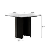 Elipse White Marble Side Table
