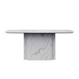 Valentini White Marble Dining Table - 180cm