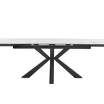 Phoenix 160-240cm White Ceramic Marble Extending Table-Esme Furnishings
