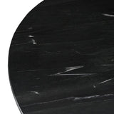Richmond Interiors Collada Black/Gold Round Oval 130cm Dining Table